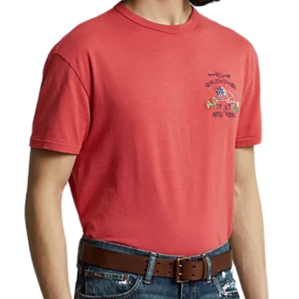 Polo by Ralph Lauren Classic Fit Flag Jersey T-Shirt Men’s Size Medium